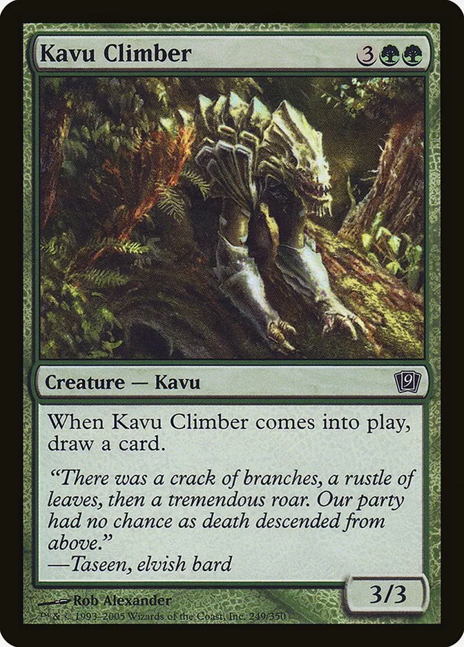 2005 Ninth Edition Kavu Climber #249★ common card image
