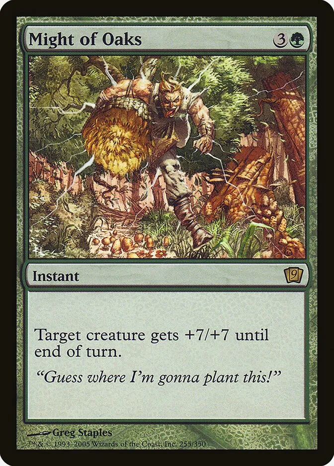 2005 Ninth Edition Might of Oaks #255★ rare card image