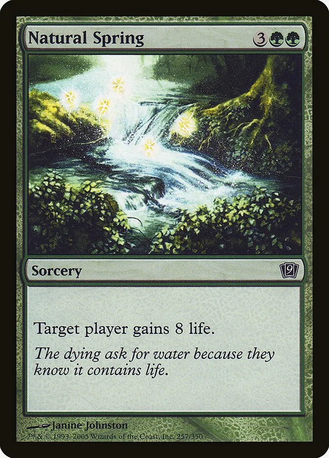2005 Ninth Edition Natural Spring #257★ common card image