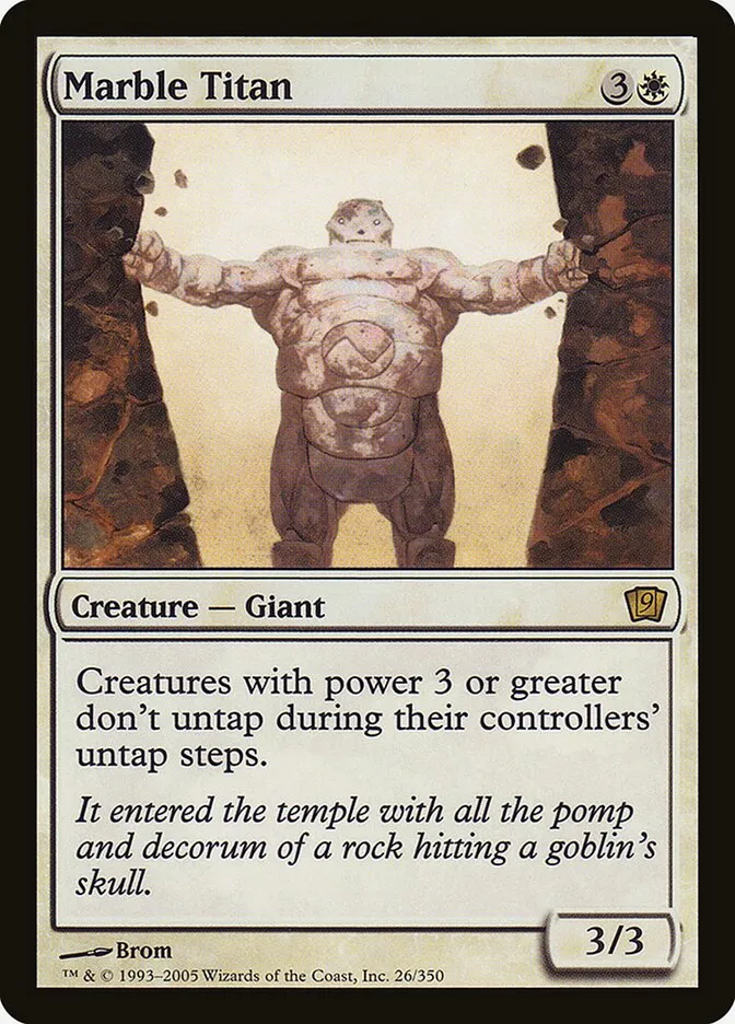 2005 Ninth Edition Marble Titan #26★ rare card image