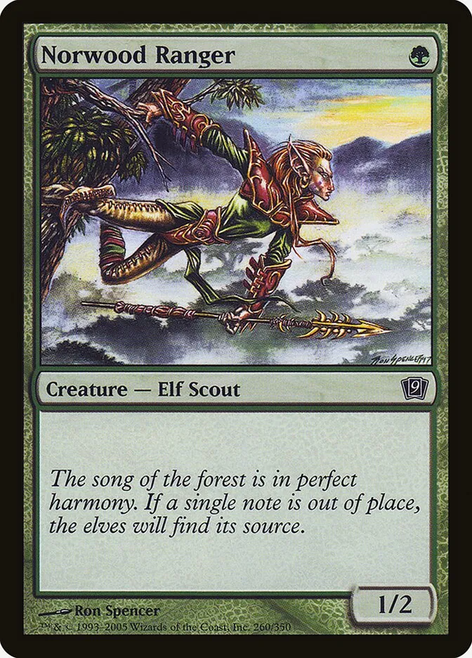 2005 Ninth Edition Norwood Ranger #260★ common card image