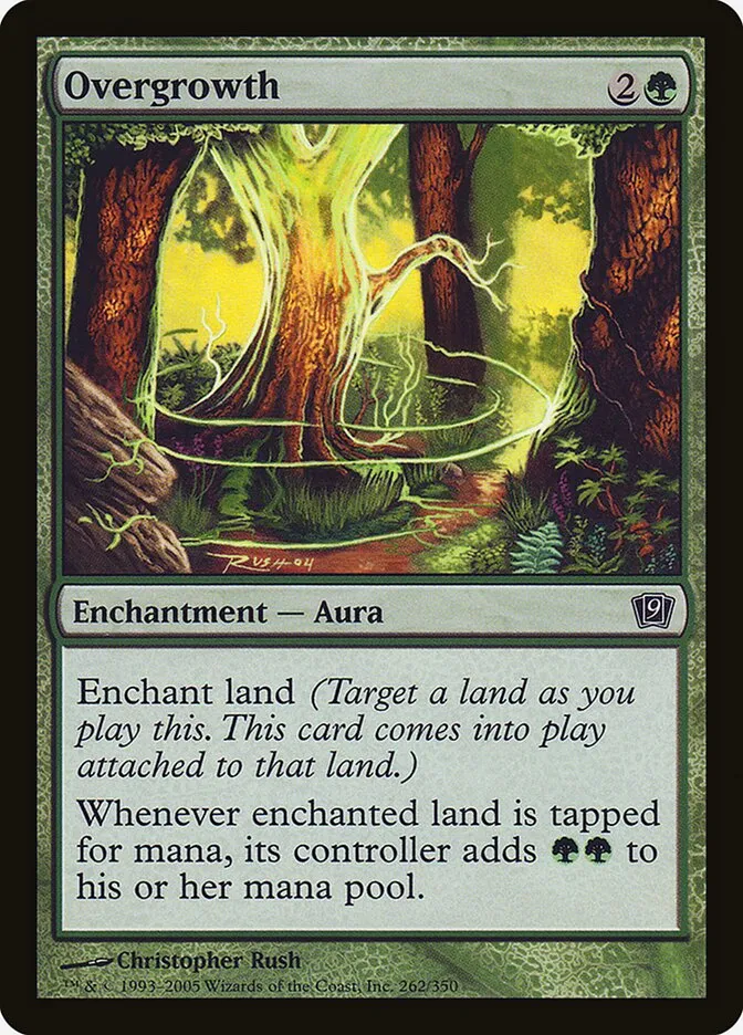 2005 Ninth Edition Overgrowth #262★ common card image