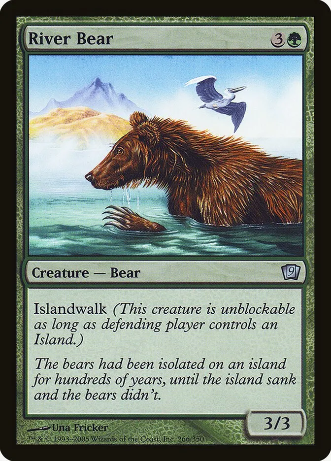 2005 Ninth Edition River Bear #266★ uncommon card image