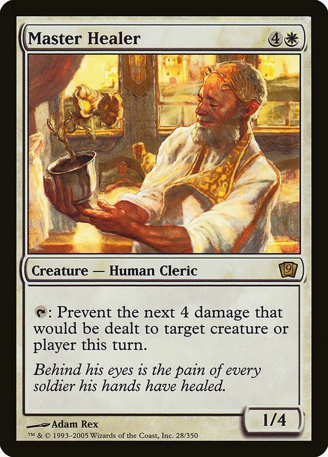 2005 Ninth Edition Master Healer #28★ rare card image