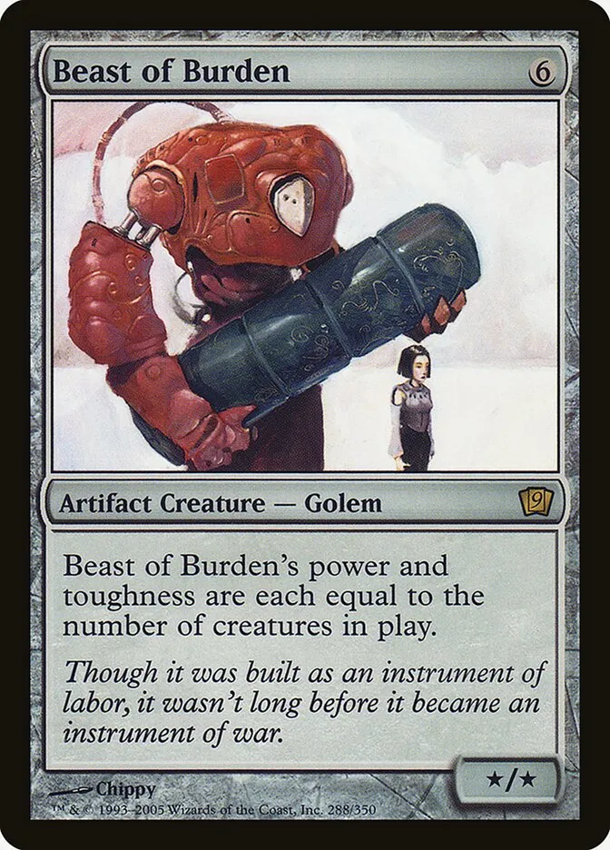 2005 Ninth Edition Beast of Burden #288★ rare card image