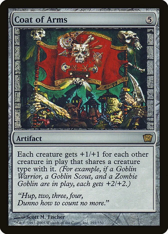 2005 Ninth Edition Coat of Arms #291★ rare card image