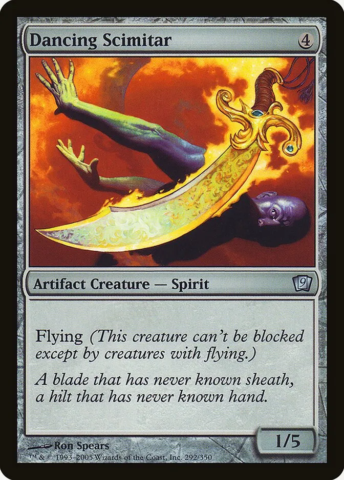 2005 Ninth Edition Dancing Scimitar #292★ uncommon card image