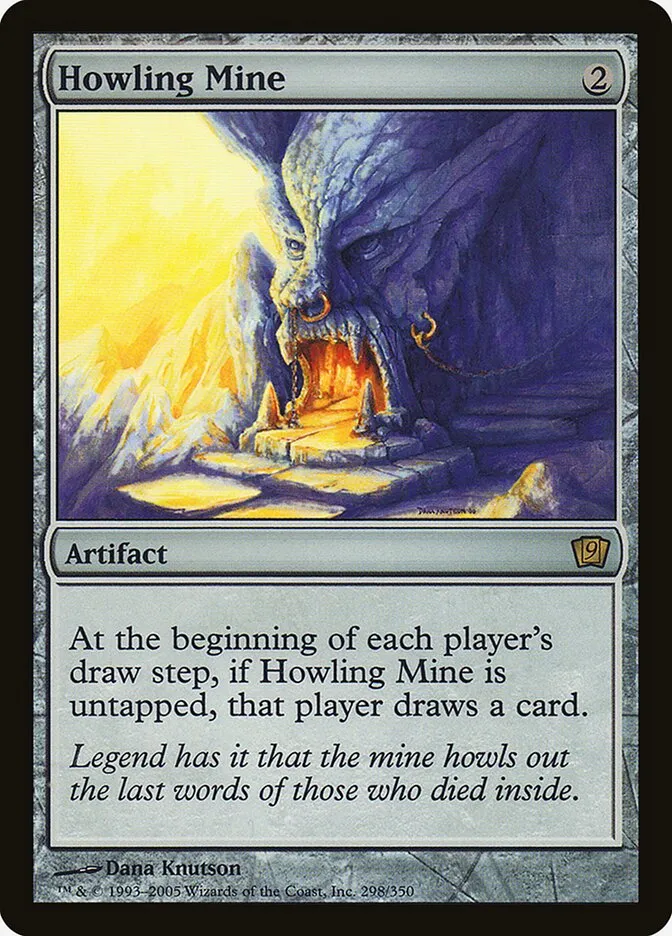 2005 Ninth Edition Howling Mine #298★ rare card image