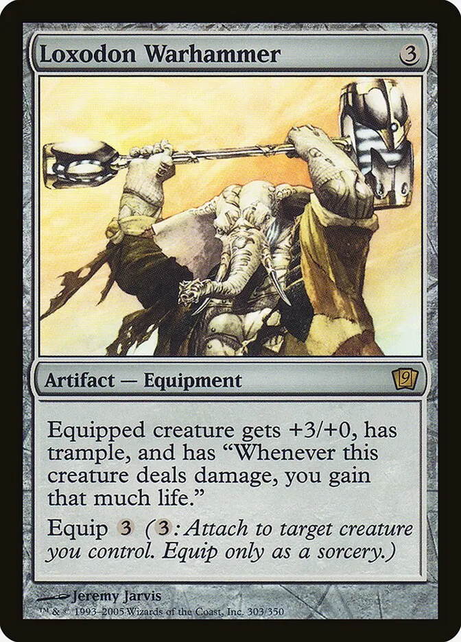 2005 Ninth Edition Loxodon Warhammer #303★ rare card image
