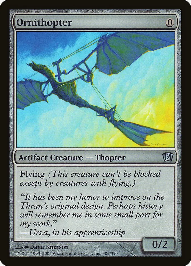 2005 Ninth Edition Ornithopter #305★ uncommon card image