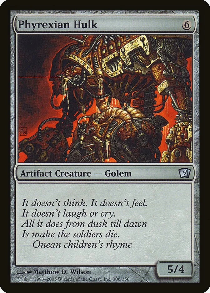 2005 Ninth Edition Phyrexian Hulk #306★ uncommon card image