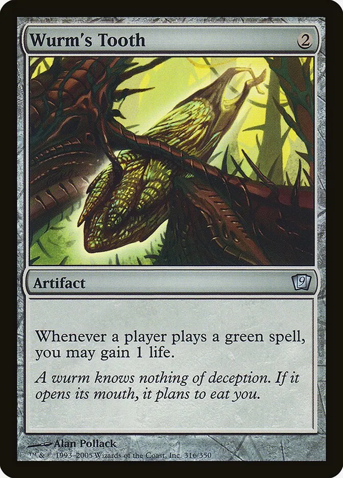 2005 Ninth Edition Wurm's Tooth #316★ uncommon card image