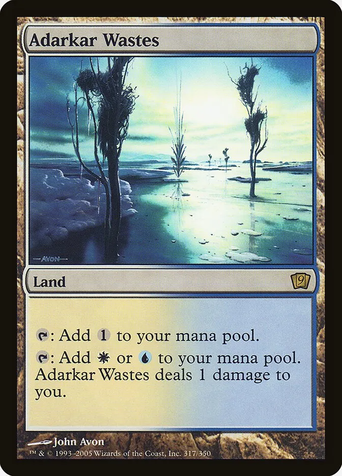 2005 Ninth Edition Adarkar Wastes #317★ rare card image