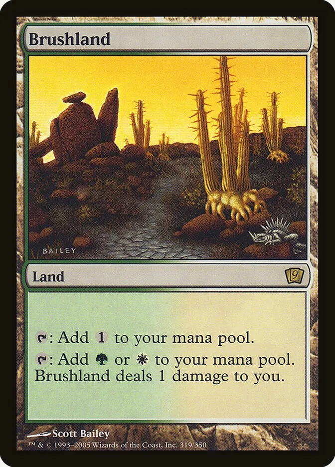 2005 Ninth Edition Brushland #319★ rare card image