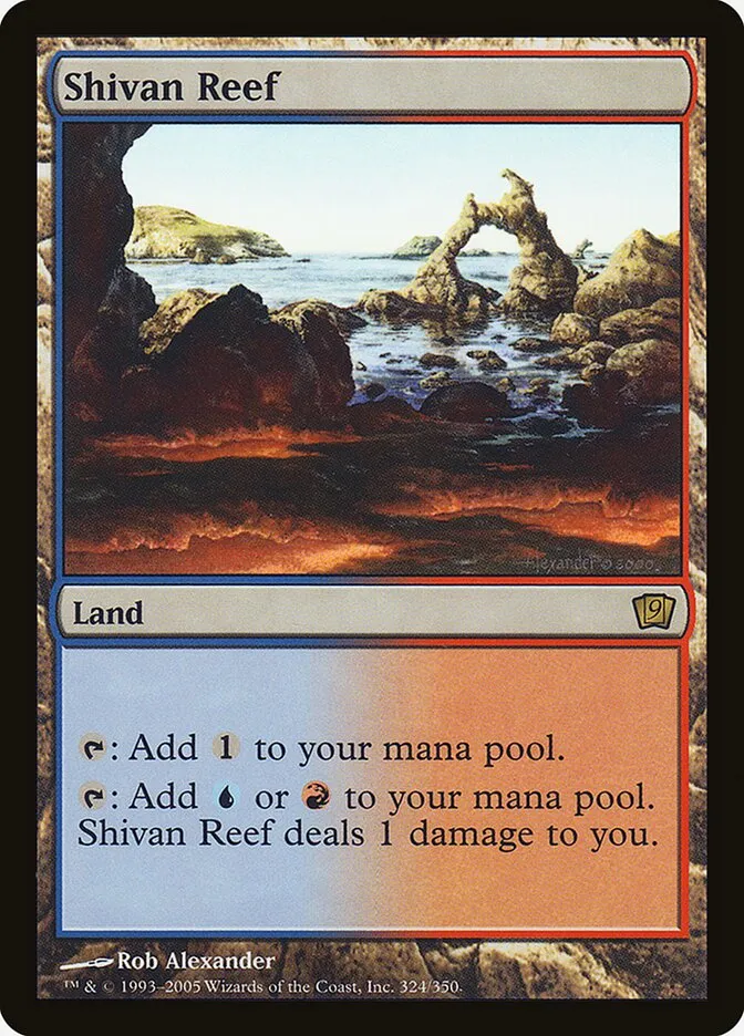 2005 Ninth Edition Shivan Reef #324★ rare card image