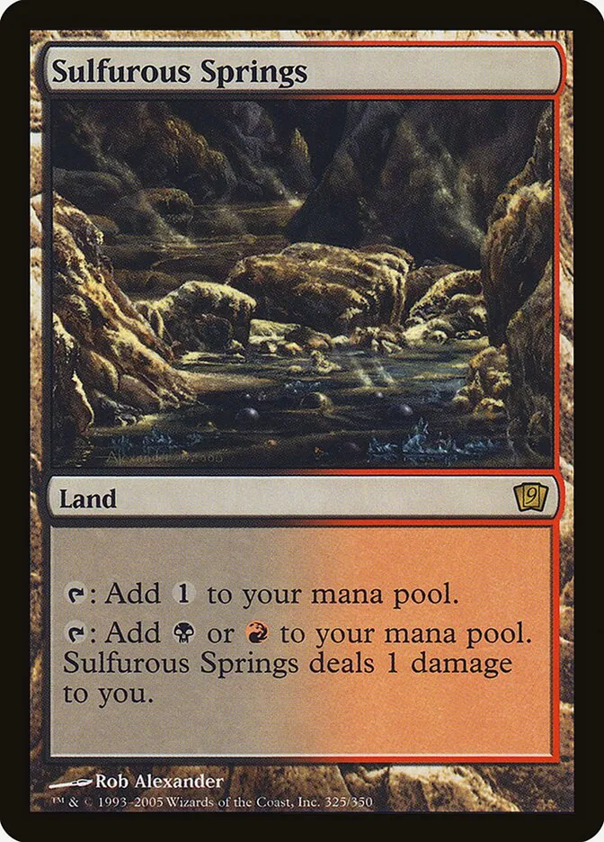 2005 Ninth Edition Sulfurous Springs #325★ rare card image