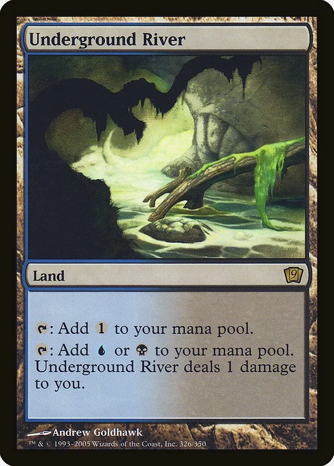 2005 Ninth Edition Underground River #326★ rare card image