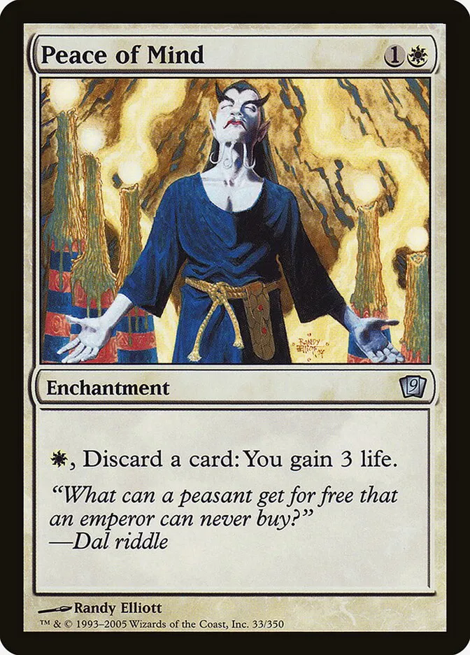2005 Ninth Edition Peace of Mind #33★ uncommon card image