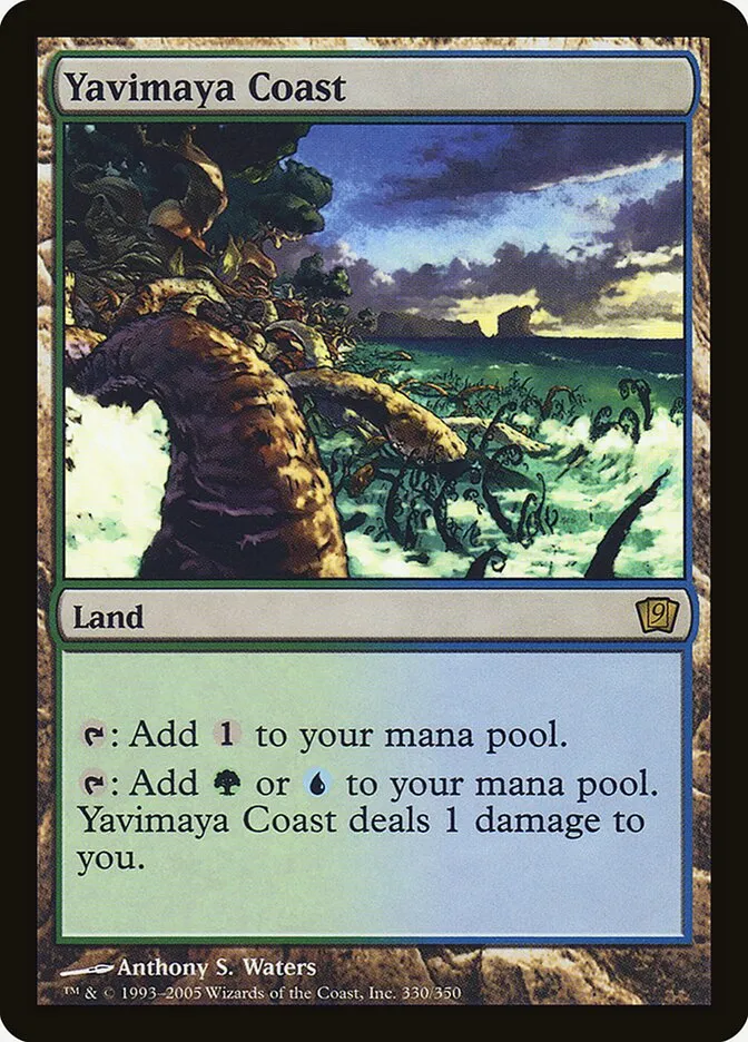 2005 Ninth Edition Yavimaya Coast #330★ rare card image