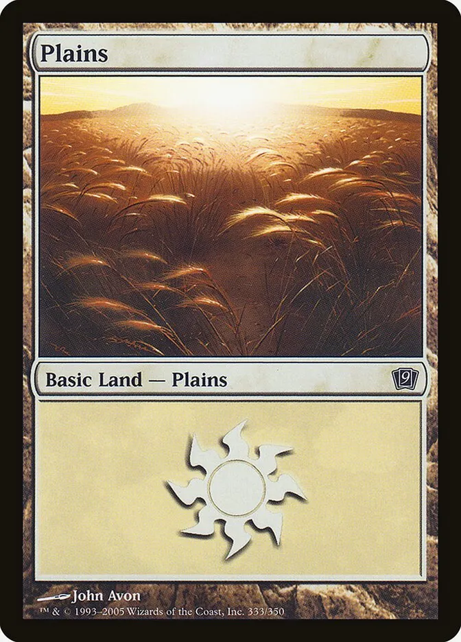 2005 Ninth Edition Plains common #333 common card image