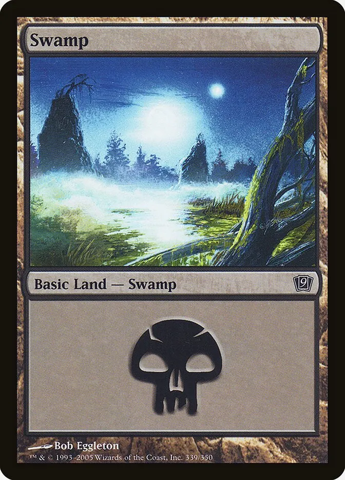 2005 Ninth Edition Swamp #339★ common card image