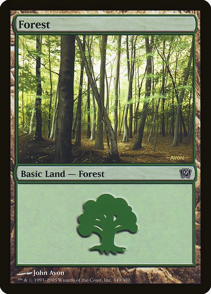 2005 Ninth Edition Forest common #349 common card image