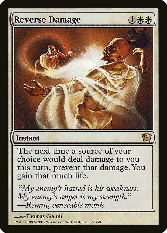 2005 Ninth Edition Reverse Damage #35★ rare card image