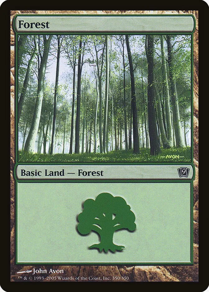 2005 Ninth Edition Forest common #350 common card image