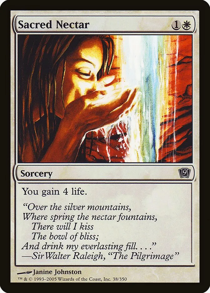2005 Ninth Edition Sacred Nectar #38★ common card image