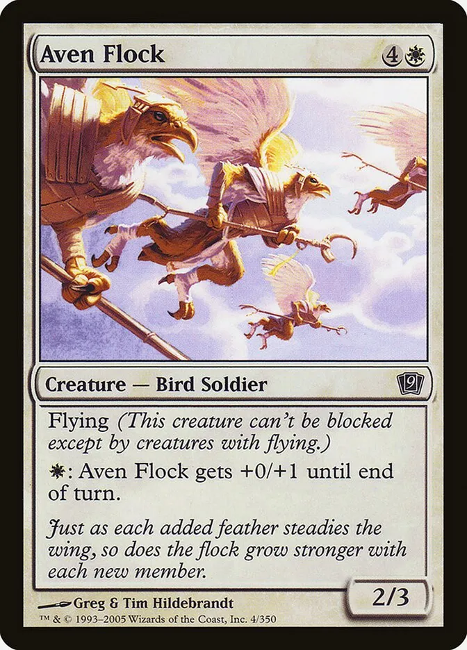2005 Ninth Edition Aven Flock #4★ common card image