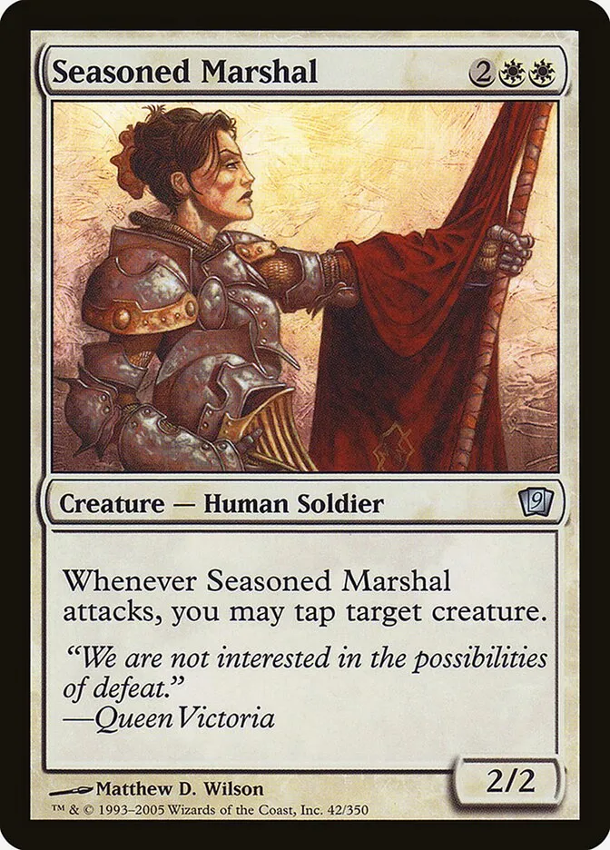 2005 Ninth Edition Seasoned Marshal #42★ uncommon card image