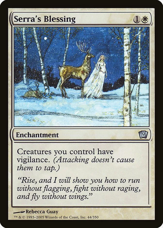2005 Ninth Edition Serra's Blessing #44★ uncommon card image