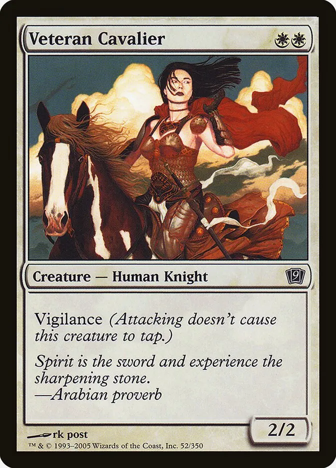 2005 Ninth Edition Veteran Cavalier #52★ common card image