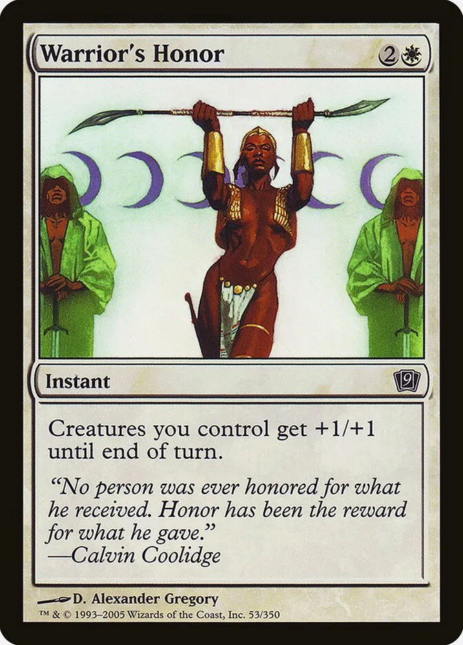 2005 Ninth Edition Warrior's Honor #53★ common card image