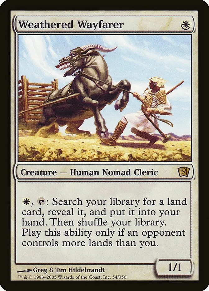 2005 Ninth Edition Weathered Wayfarer #54★ rare card image