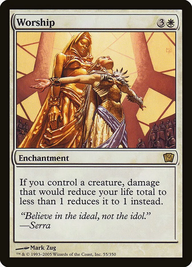 2005 Ninth Edition Worship #55★ rare card image