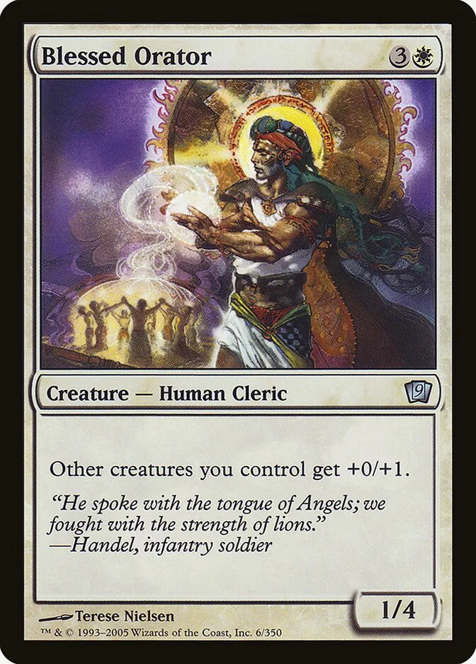 2005 Ninth Edition Blessed Orator #6★ uncommon card image