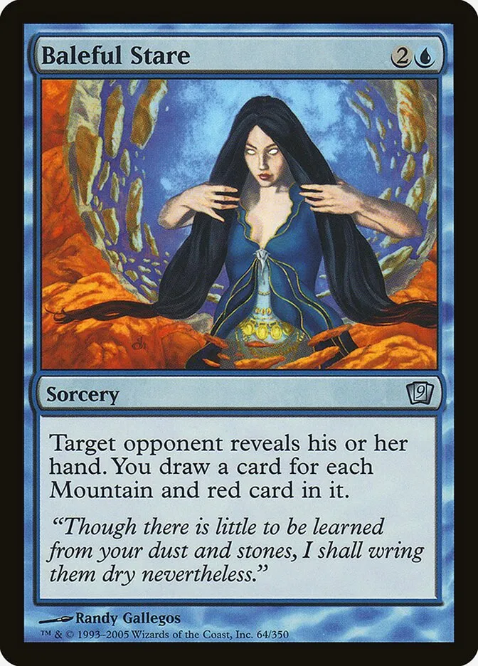 2005 Ninth Edition Baleful Stare #64★ uncommon card image
