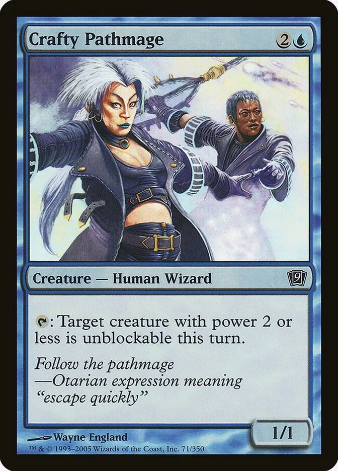 2005 Ninth Edition Crafty Pathmage #71★ common card image