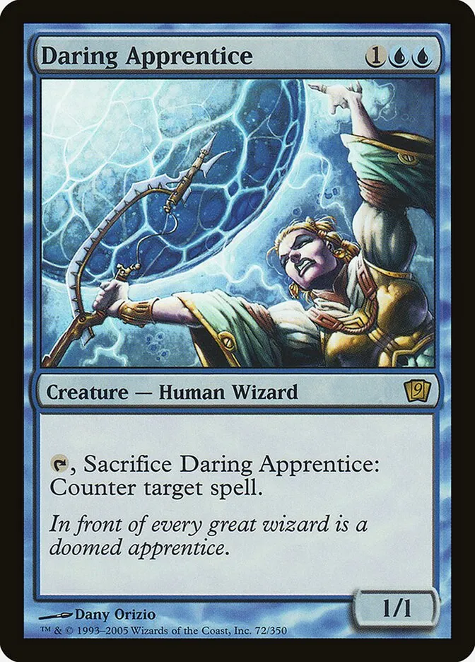 2005 Ninth Edition Daring Apprentice #72★ rare card image