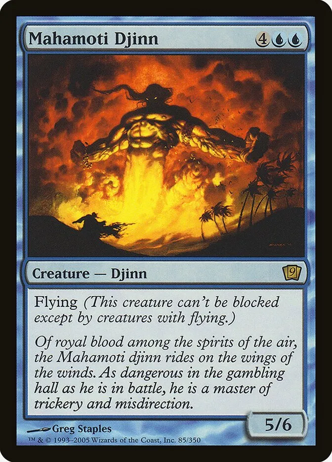 2005 Ninth Edition Mahamoti Djinn #85★ rare card image