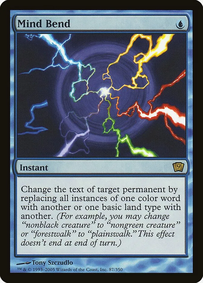 2005 Ninth Edition Mind Bend #87★ rare card image
