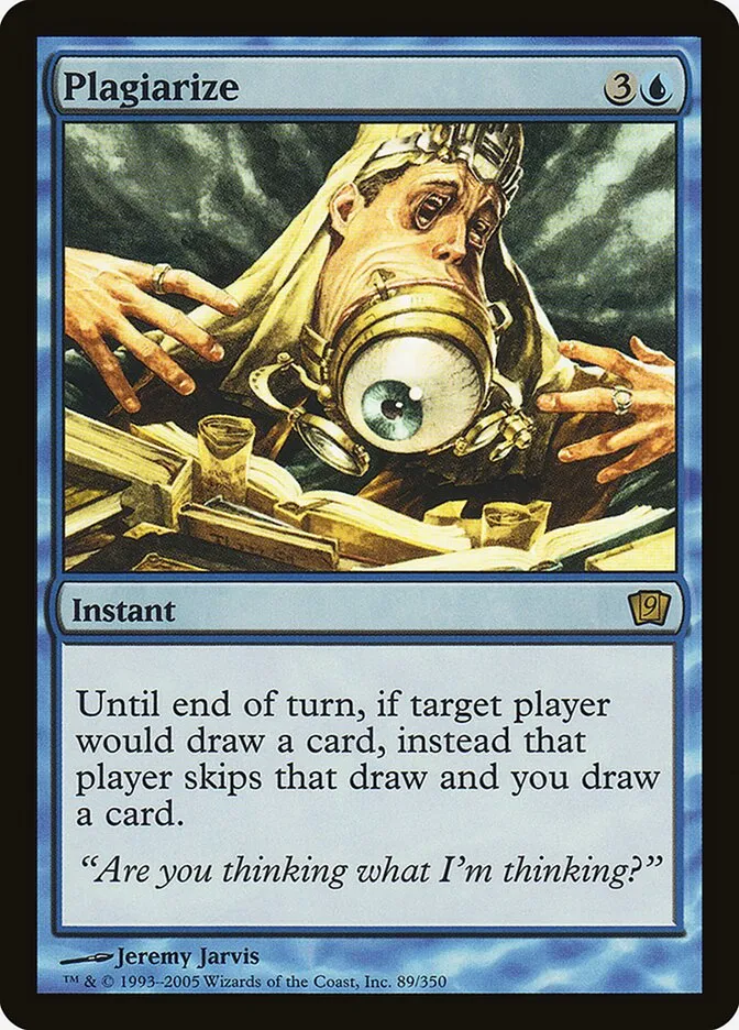 2005 Ninth Edition Plagiarize #89★ rare card image