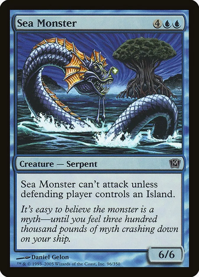2005 Ninth Edition Sea Monster #96★ common card image
