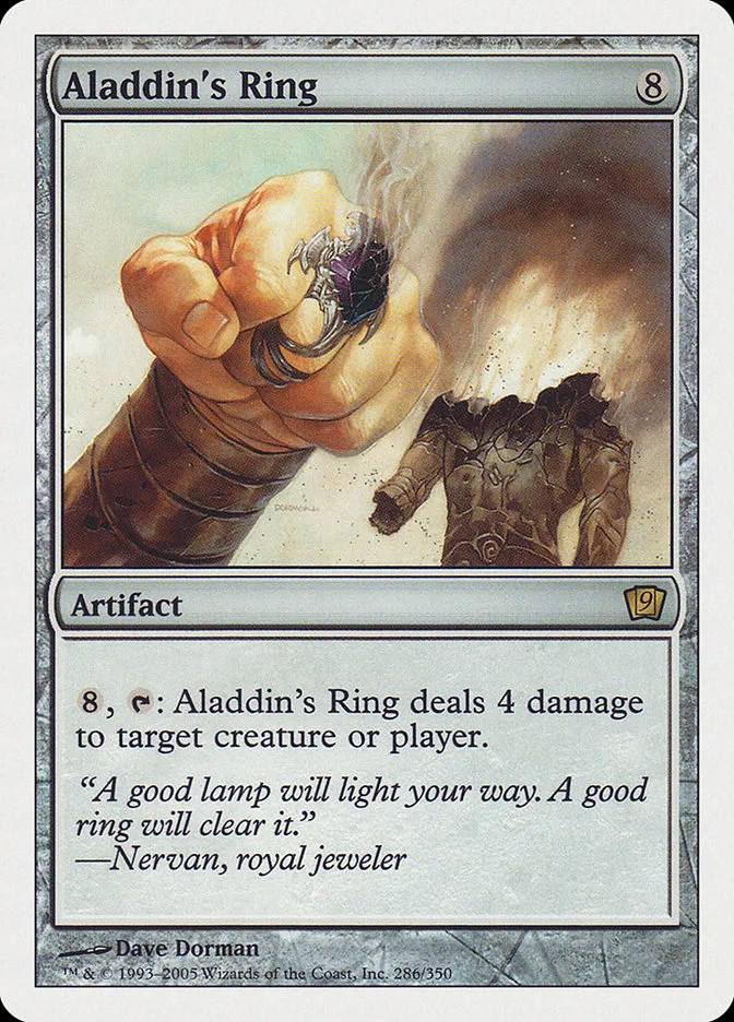 2005 Ninth Edition Aladdin's Ring #286 rare card image