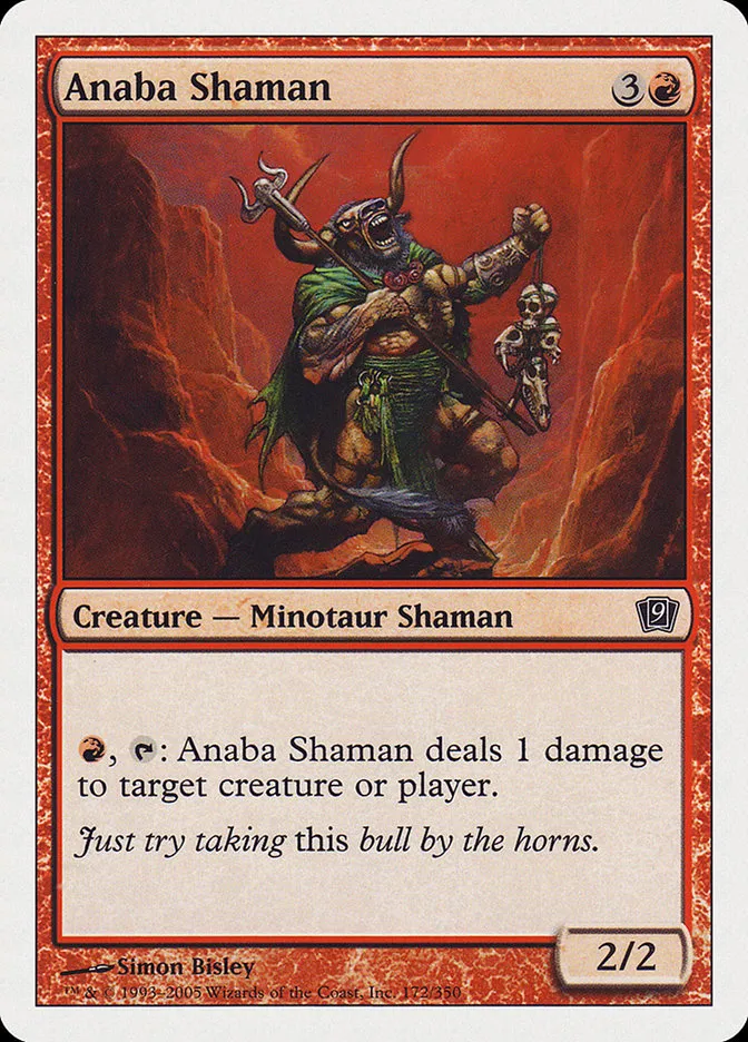 2005 Ninth Edition Anaba Shaman common #172 common card image