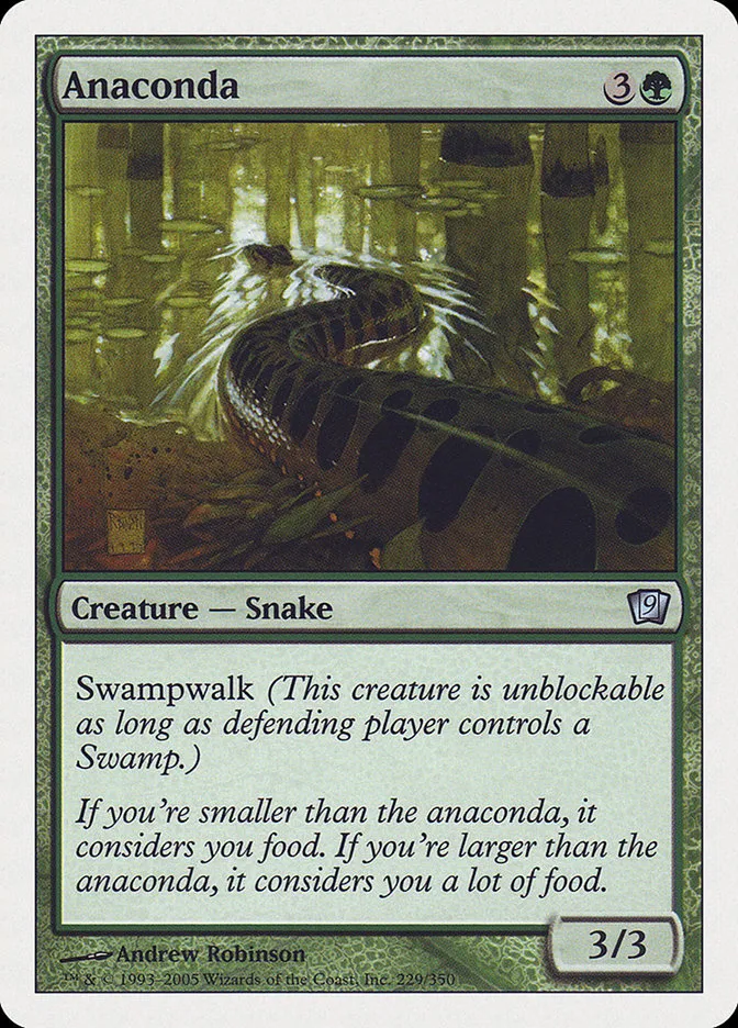 2005 Ninth Edition Anaconda #229 uncommon card image