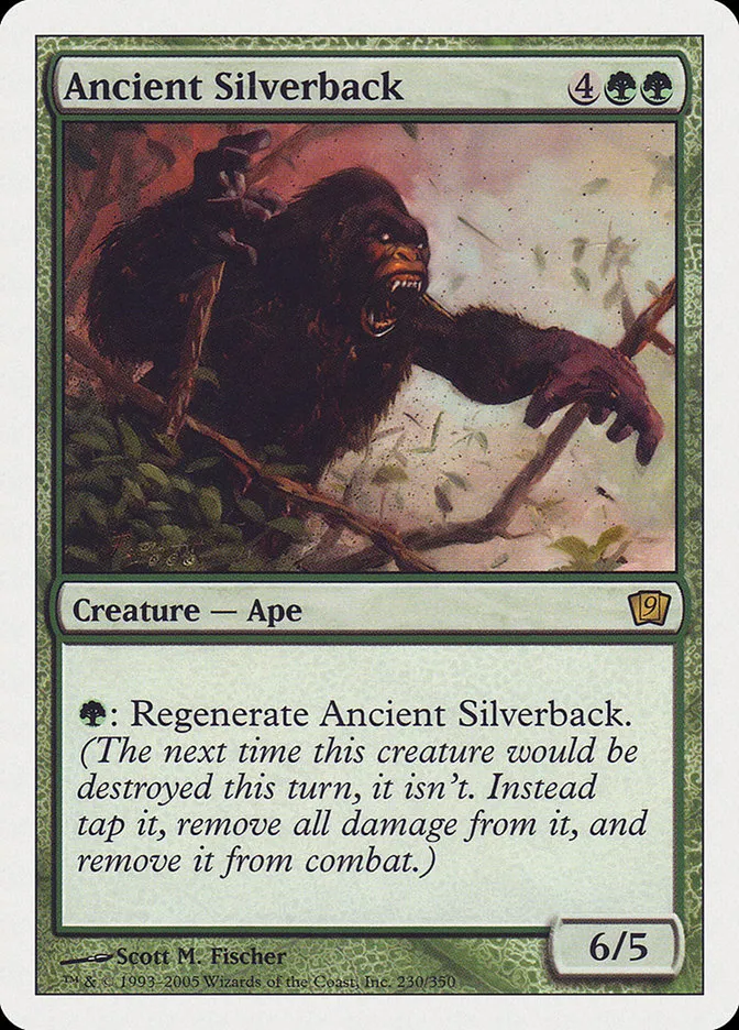 2005 Ninth Edition Ancient Silverback rare #230 rare card image