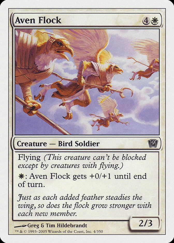 2005 Ninth Edition Aven Flock common #4 common card image