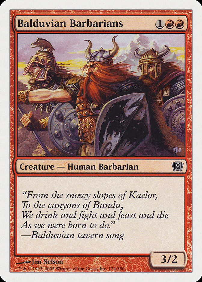 2005 Ninth Edition Balduvian Barbarians #174 common card image